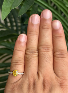 <b>Emerald</b> Cut Topaz Engagement <b>Ring</b> 925 <b>Silver</b> Prong Setting Classic Women's Jewelry - Product Image 2