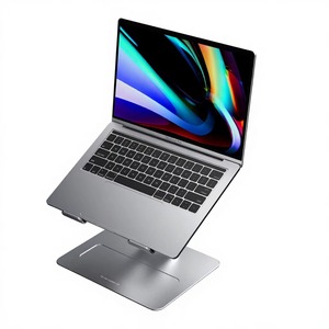 Adjustable Aluminum Laptop Stand Ergonomic <b>Desk</b> Mount Height Adjustable Notebook Holder <b>Riser</b> for MacBook Pro Office Furniture - Product Image 2