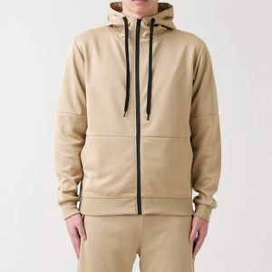 Nouvel ensemble de survêtement pour homme automne-hiver, deux pièces, sweat à capuche et pantalon, vêtements de sport en polaire, effet délavé, léger et chaud - Product Image 4