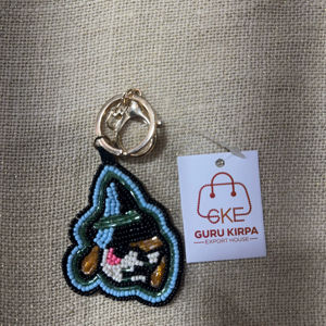 Abalorio de alta calidad hecho a mano, estilo bohemio cristiano, con perlas de imitación y cuentas de vidrio lampwork en forma de paz, para bolso infantil, con cuentas de semilla - Product Image 1