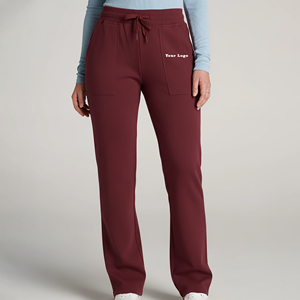 Pantalon de survêtement d'hiver en molleton épais sur mesure OEM/ODM avec cordon de serrage, taille élastique, antistatique et logo brodé - Product Image 1