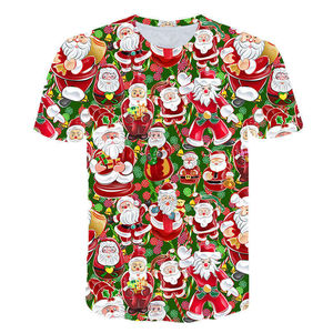 Camiseta Navideña Personalizada 2026, Fabricada en Pakistán, con Logotipo Impreso en Toda la Superficie, para Hombre - Product Image 3