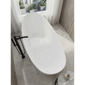 Baignoire autoportante FW-8821-65-S - Baignoire autoportante moderne et durable en acrylique pour salle de bain - Product Image 5