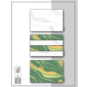 กระเบื้องปูผนังครัวพอร์ซเลนสีเขียวขาวขนาด 300x450 มม. ผิวขัดเงา กันลื่น ทนกรด กระเบื้องเซรามิกตกแต่งบ้าน - Product Image 1
