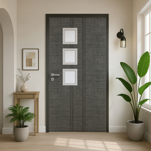 Puertas de Salida Interiores de Polímero Resistentes al Fuego, Superficie Acabada Impermeable, Diseño Moderno para Uso en Granjas, Hoteles, Oficinas y Comercios - Product Image 1