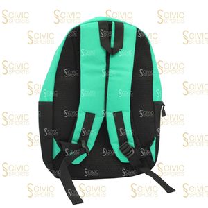 Mochila Unisex de Poliéster 20-35L con Cierre de Cremallera, Impermeable, Estilo Minimalista para Uso Diario, Verde y Negro - Product Image 3