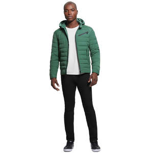 Veste d'hiver personnalisée OEM, veste matelassée zippée pour homme, veste North Down Face avec logo imprimé numérique, veste unisexe - Product Image 3