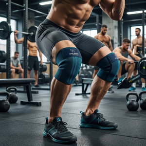 Bandes de compression ajustables pour les genoux, best-sellers, pour la musculation, l'entraînement en salle de sport et les performances athlétiques. - Product Image 4