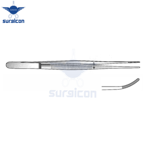 Pinzas Semken para Aplicación de Medicamentos, 15 cm / 6 Pulgadas, Curvas, de Acero Inoxidable, Instrumento Quirúrgico con Puntas Finamente Dentadas para Uso General - Product Image 5