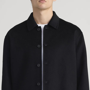 Comfortable Lightweight Apparel Featuring Front Pocket Design Full Sleeve T Shirt Turn <b>Down</b> Collar With Button Closure Designer - Product Image 2