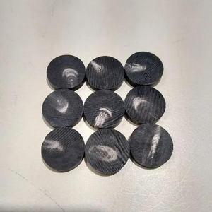Boutons en corne naturelle faits à la main, écologiques, modernes et personnalisés de haute qualité pour chemises, costumes, manteaux et pardessus pour hommes, couleur noire. - Product Image 5