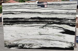 หินอ่อนอินเดียสีขาวแพนด้า คุณภาพดีเยี่ยม สวยงาม ขัดเงา แผ่นใหญ่ 2/3 ซม. สำหรับเคาน์เตอร์ครัว ห้องน้ำ พื้นตกแต่ง และผนัง - Product Image 4