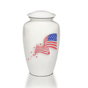 โกศฌฌาปนกิจศพสำหรับผู้ใหญ่ผู้ใหญ่แบบคลาสสิกดีไซน์ธงอเมริกัน - Product Image 2