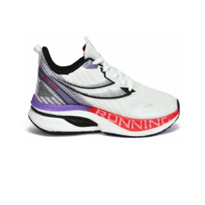 Zapatillas Deportivas Blancas y Moradas para Hombre, Calzado Atlético Ligero, Transpirable, con Suela Acolchada - Product Image 4