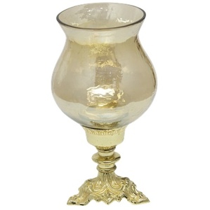 Centre de table paix bougeoir couleur or forme ronde verre décorations pour la maison mariage décoratif qualité supérieure bougeoir - Product Image 1