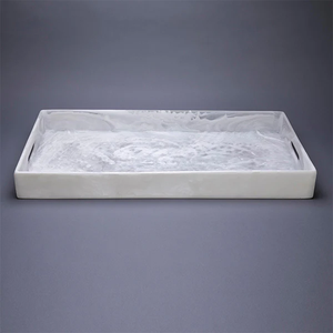 Bandeja de Resina de Diseño Moderno, Último Diseño en Bandejas para Servir con Asa Metálica, Artículos de Cocina, Decoración de Mesa, Ecológica, a Precio de Mayoreo - Product Image 4
