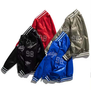 Chaqueta Bomber de Cuero Vacuno Genuino Naranja con Estampado Completo para Hombre, Chaqueta Bomber de Corte Cuadrado con Hombros Caídos - Product Image 3