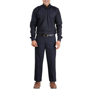 Uniformes de Guardia de Seguridad Privada, Ropa de Trabajo de Verano de Lona Blanca con Camisa de Manga Corta para Guardias de Seguridad - Product Image 1