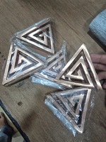Décoration de mariage en cuivre, motif géométrique triangulaire, 1 pièce, minimaliste, découpé au laser, respectueux de l'environnement, Radhe Enterprises RE/25-26/339