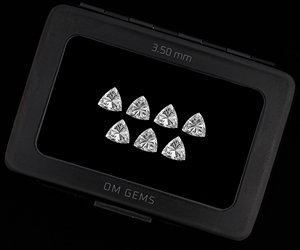 Diamant de laboratoire taille trillion 3,5 mm, qualité supérieure, couleur EF, pureté VVS, pierre lâche, fournisseur de diamants CVD cultivés en laboratoire pour la fabrication de bijoux - Product Image 2