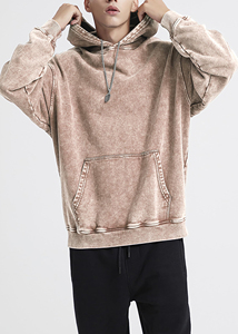 High Quality Custom logo Acid Wash Heavyweight Hoodie Quick Dry Solid Pattern <b>Long</b> Sleeve Sweatshirts <b>Hoodies</b> <b>for</b> <b>Women</b> - Product Image 5