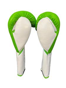 No Boxing No Life - Guantes de Boxeo de Cuero Vacuno Dorado con Cordones Personalizables y Dedos Completos, Conjuntos de Entrenamiento de Kick Boxing - Product Image 2