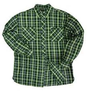 Wholesale Men's Autumn <b>Flannel</b> Yarn Dyed Eco-Friendly Anti-Wrinkle Breathable Outerwear Long-Sleeve 100% Cotton Shirt <b>Jackets</b> - Product Image 6