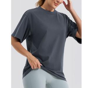 Nueva Llegada, Camiseta de Mujer 100% Algodón, Talla Grande, Cuello Redondo, Estilo Urbano Ecológico, Manga Corta, Corte Holgado - Product Image 4