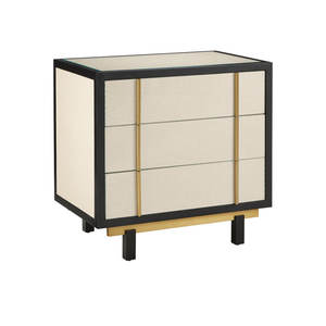 Deanna Raffia nightstand ที่มีการออกแบบที่ทันสมัยสำหรับเฟอร์นิเจอร์ห้องนอน - Product Image 2