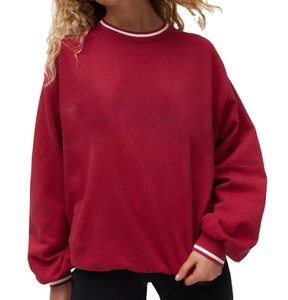 360 GSM 100% algodón sudaderas de alta calidad AJUSTE DE Color logotipo personalizado impresión nuevo diseño moda mujer sudadera - Product Image 1