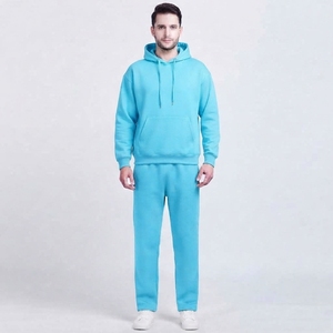 Ensemble sweat à capuche et pantalon pour homme, survêtement décontracté en polaire, deux pièces, vêtements de sport, fourniture personnalisée - Product Image 1