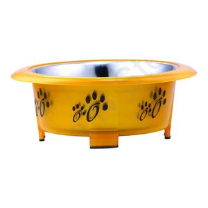 Cuenco de alimentación para mascotas de acero inoxidable Fusion ovalado, cuenco portátil para comida y agua para mascotas para gatos y perros para viajes - Product Image 1