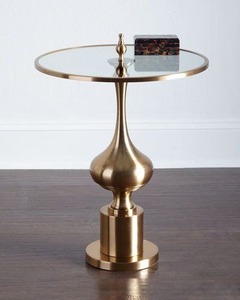 Table basse en fer doré, plateau en métal minimaliste, meubles de salon faits à la main, design moderne M.F. Modèle d'exportations internationales - Product Image 5