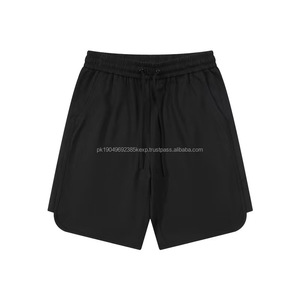 Pantalones cortos con cordón de verano para hombre, pantalones cortos holgados de calle Retro para hombre, pantalones deportivos de moda - Product Image 3