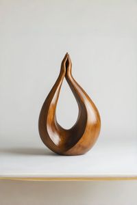 Sculpture d'art décorative extérieure abstraite en acier inoxydable, figurine de couple animal moderne, faite à la main - Product Image 4