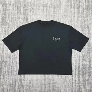 Camiseta Corta Personalizada para Hombre, Hombros Caídos, Lisa, de Algodón Pesado de 300 g/m², 100% Algodón, Corte Holgado y Cuadrado - Product Image 5