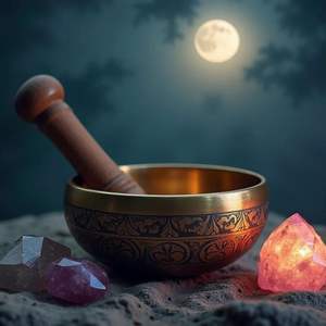 Bol chantant en laiton concentré pour la méditation, instrument de sonothérapie pour le yoga, la thérapie des chakras, la relaxation et l'énergie spirituelle - Product Image 4