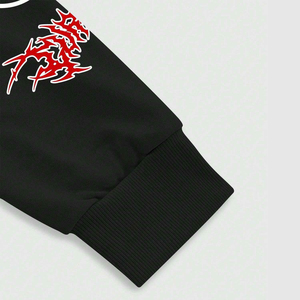 Survêtement graphique Flame Star imprimé DTG, sweat à capuche et pantalon évasé, streetwear premium unisexe, mode automne pour homme et femme - Product Image 6