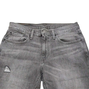 Shorts en jean vintage surdimensionnés et respirants pour homme, avec broderies et déchirures, style streetwear, taille mi-haute - Product Image 2