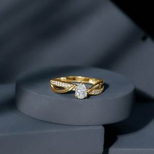 Anillo de Compromiso de Lujo para Mujer, Oro Sólido de 18K, Diamante Natural de Corte Brillante de 0.75ct, Certificado IGI, Regalo para Boda o Fiesta - Product Image 2