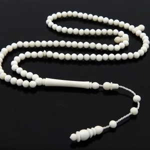 Petites perles de prière islamiques 99 perles Misbaha, chapelet religieux d'Inde - Product Image 1
