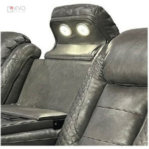 Home Theater <b>Chair</b> with Sturdy Metal Frame Comfortable <b>Padding</b> and Modern Design Suitable for Custom Cinema Rooms - Product Image 3