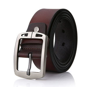 Cinturón de Cuero Vacuno con Hebilla de Cobre de Diseño Vintage, Cinturón Casual Ecológico de Pakistán - Product Image 2