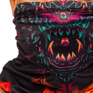 En gros, cache-cou multifonctionnel imprimé personnalisé, masque facial de pêche, cagoule tubulaire à motif crâne en tissu standard - Product Image 4