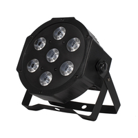 Luz LED PAR Profesional 7x18W RGBWAUV 6en1 DMX512 para Escenario con Atenuación Lineal