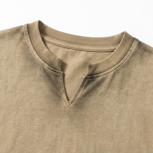 เสื้อยืดสไตล์วินเทจพรีเมียมสำหรับผู้ชาย ผ้าฝ้าย 100% เนื้อหนา ทรงโอเวอร์ไซส์ ทรงบ็อกซี่ ผ่านการซักแบบวอชฟินิช ด้านหน้าเป็นมิตรต่อสิ่งแวดล้อม สตรีทแวร์ลำลอง - Product Image 6
