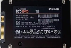 870 EVO 1TB SATA <b>SSD</b> Internal Solid State Drive <b>2.5</b> Inch for Laptop Desktop - Product Image 1