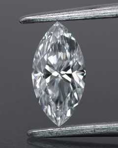 Diamant de laboratoire de qualité supérieure, taille marquise allongée, 1 carat, couleur D, pureté VVS1, certifié IGI, HPHT CVD, pour bague de fiançailles - Product Image 1