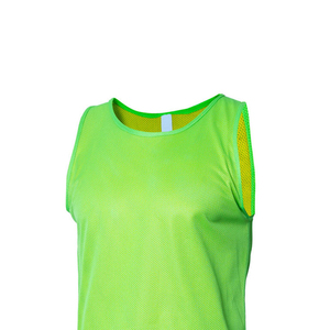 Custom Color Summer Soccer <b>Training</b> <b>Bibs</b> Lightweight Polyester Quick Dry Breathable Practice Vests Custom Logo Green Mesh - Product Image 3