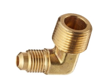 Codo macho de latón para conexión SAE, fabricante de conexiones hidráulicas de latón, codo macho para conexión SAE (AOL165) # 010202 - Product Image 5